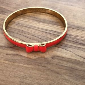 Orange Kate spade bow bangle